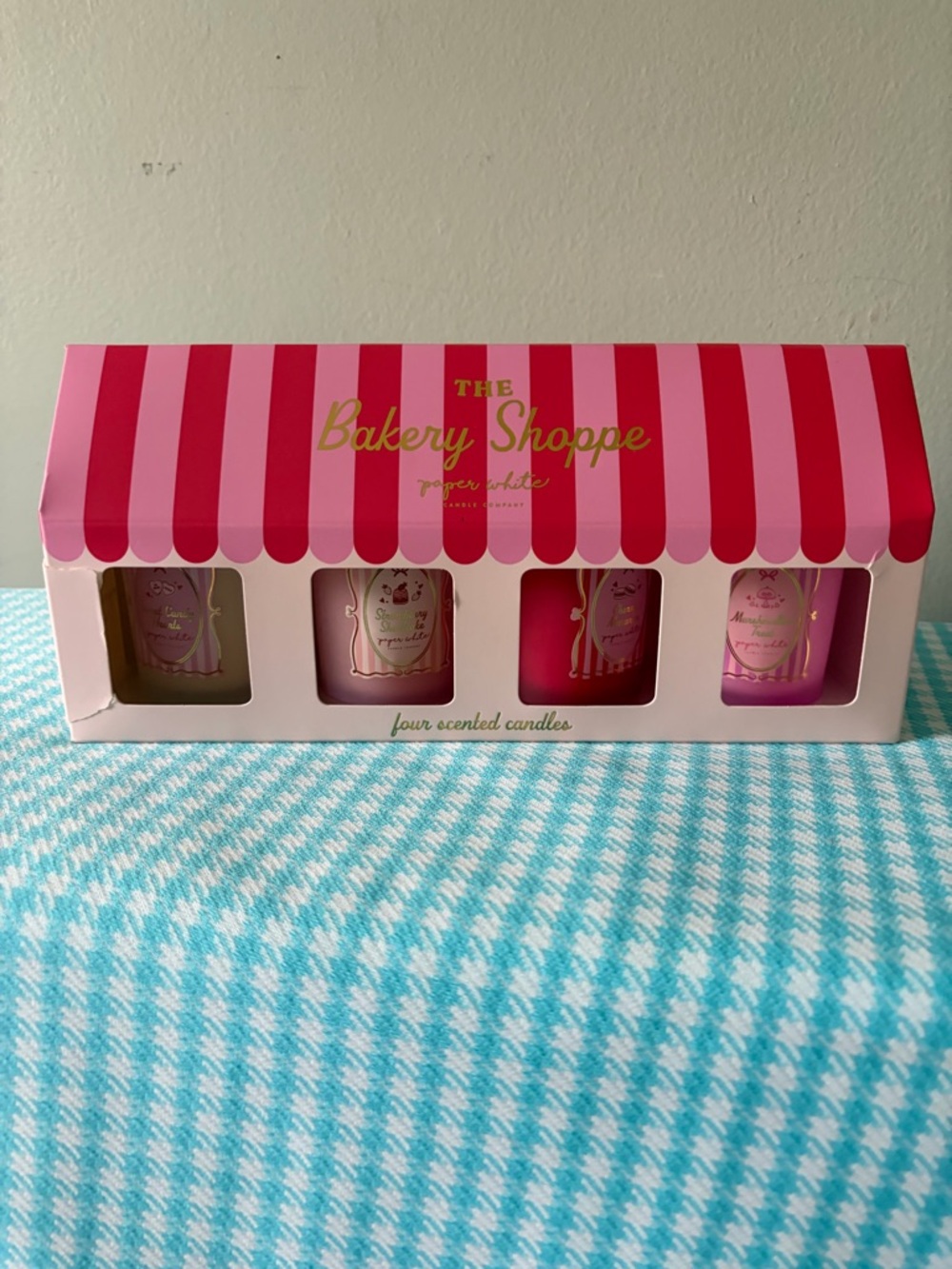 Bed Bath & Beyond Pink Bakery Shoppe Scented Candle Set RETIRED